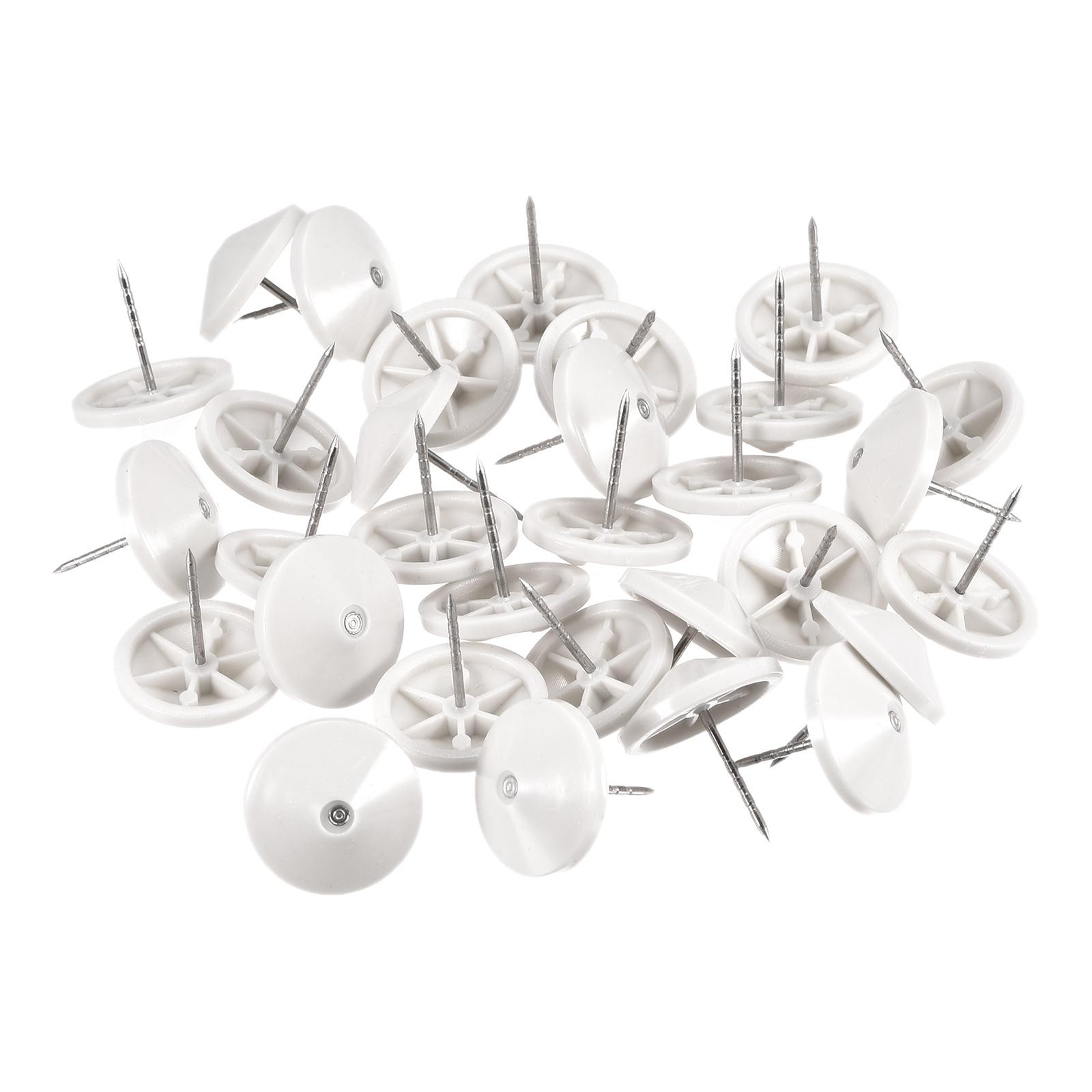 Loss Prevention Pins for Anti-theft Nail, Steel Thumb Tacks Plastic Head, 200pcs