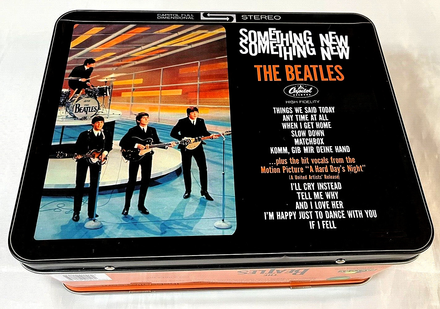 The Beatles Something New Tin Tote Lunch Box Factory Entertainment NEW Rare