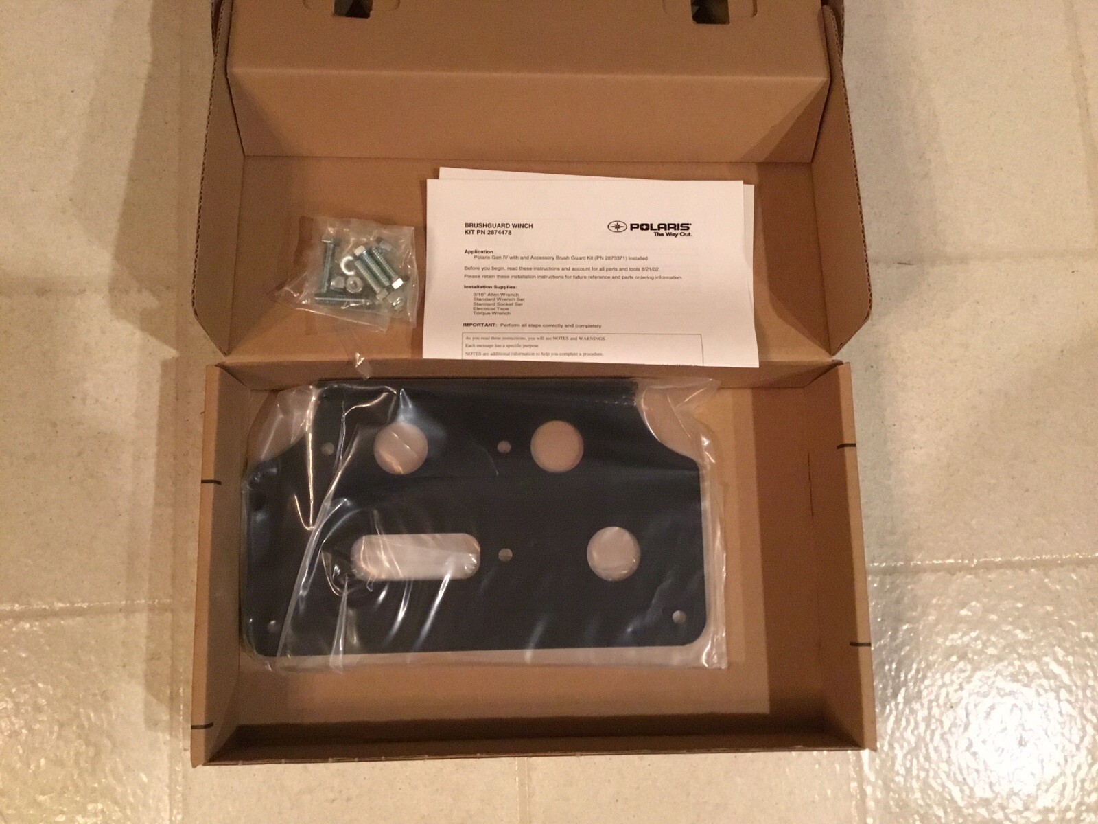 Polaris Oem Warn Winch Mount Kit 2873671