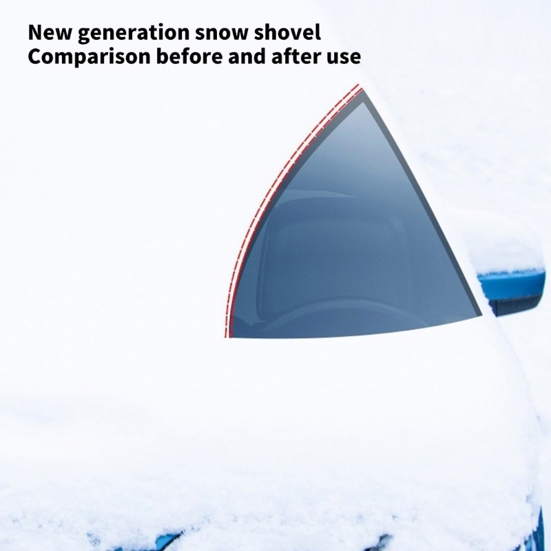 Windshield Wipe Scraper Snow Shovel with Foam Handle Windscreen Ice Scraper