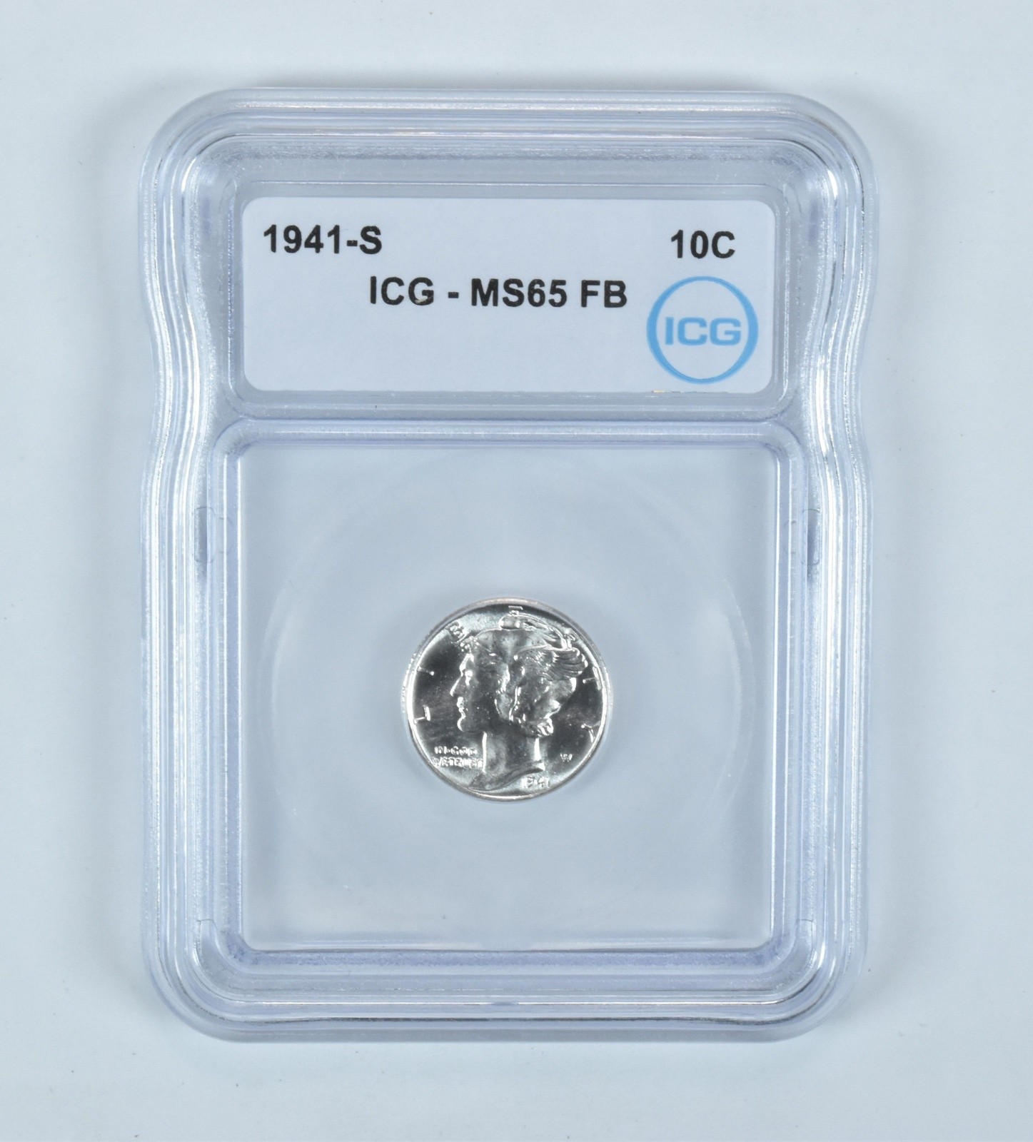 1941-S Mercury Dime MS65 FB ICG