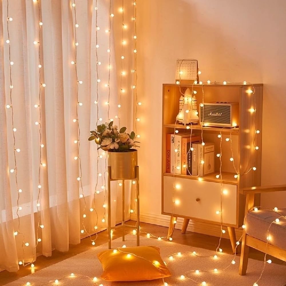 Globe USB String Lights, 20ft 40 LED Globe USB Powered Fairy Lights Warm Whit...