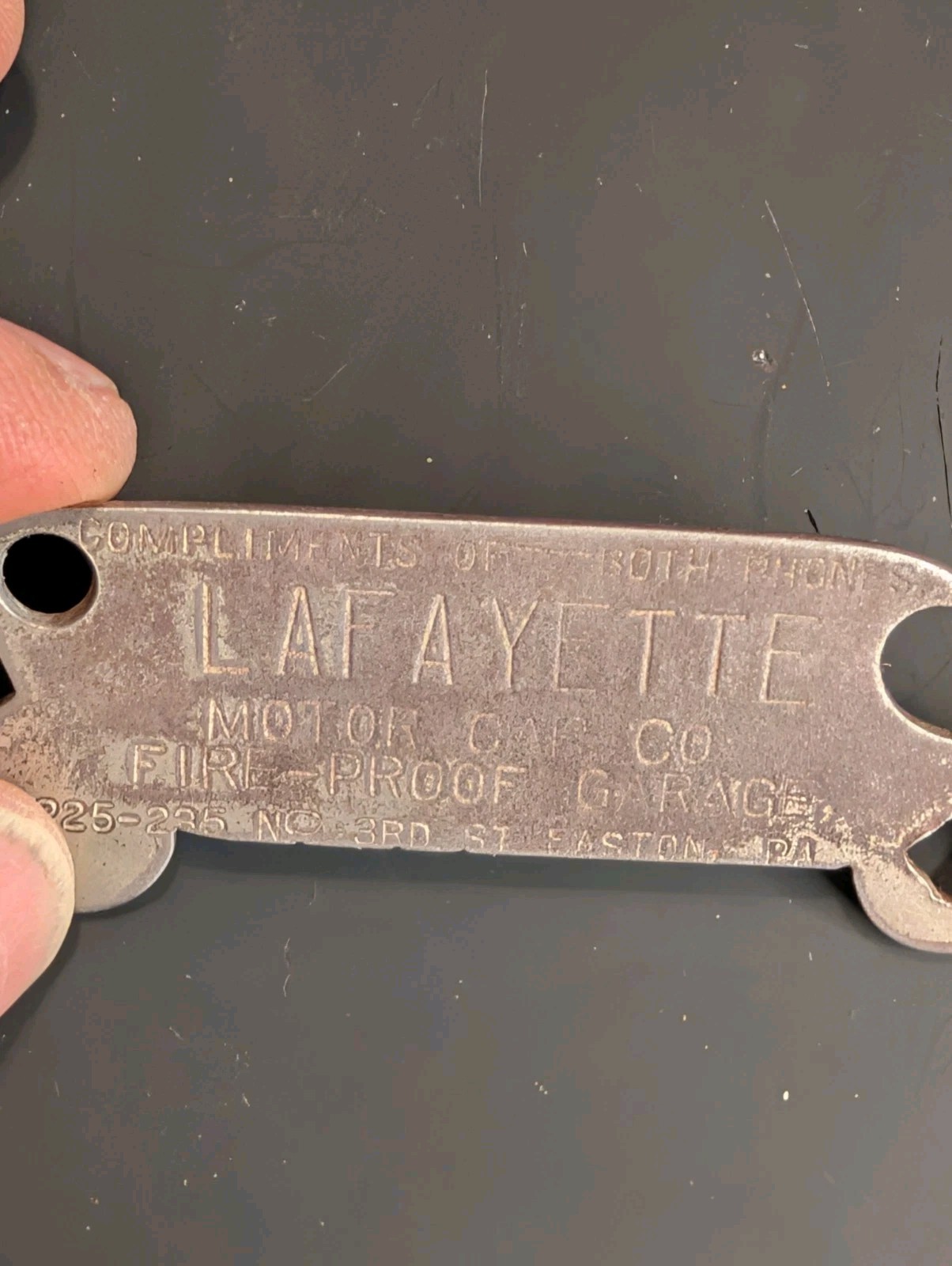 VTG 1920 Lafayette Motor Car Co Advertising Touring Car Bottle Opener Easton PA