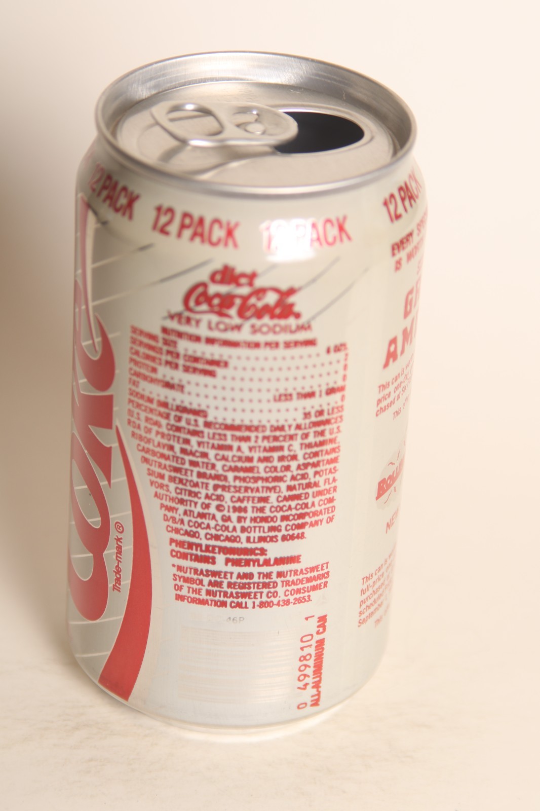 Diet Coke soda can - 12 pack Great America