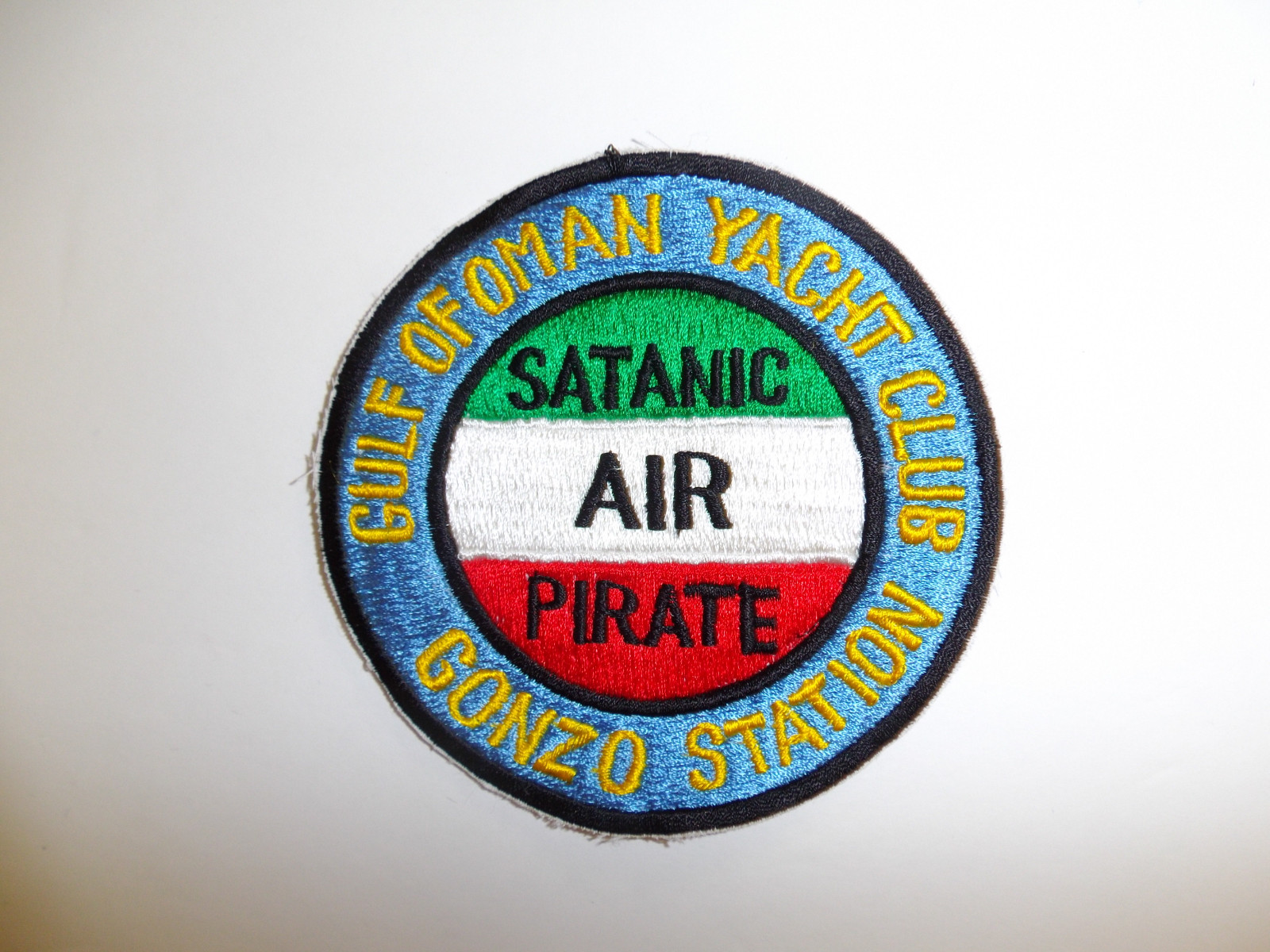 b5940 US Navy Gulf of Oman Yacht Club  Gonzo Station Satanic Air Pirate IR18A