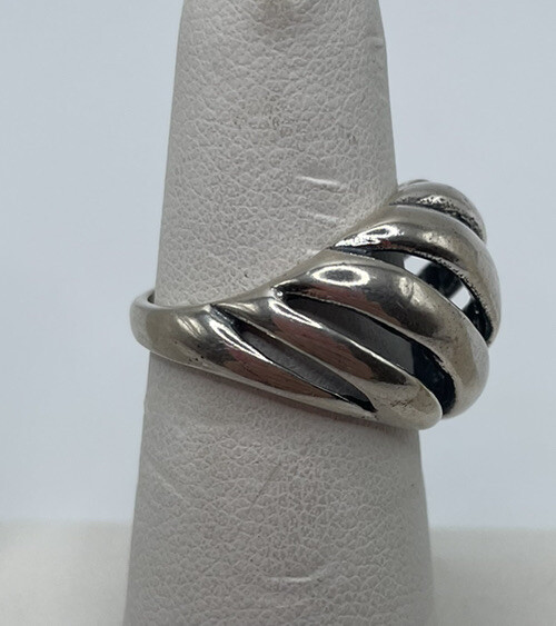 Kabana Sterling Silver 925 Dome Ring Size 6