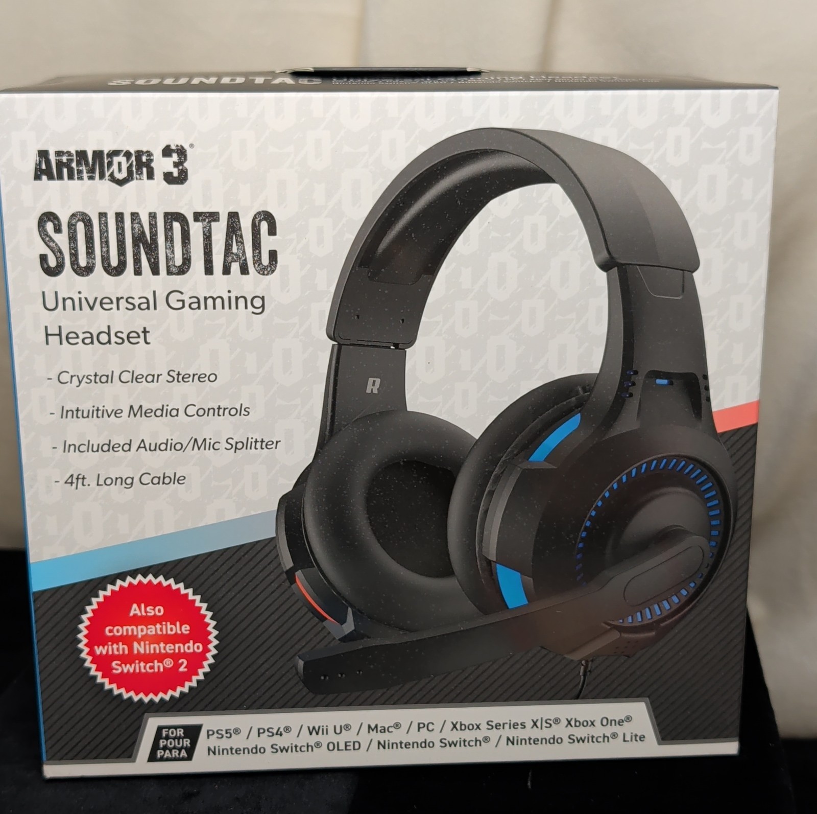 Hyperkin SoundTac Armor 3 Gaming Headset Nintendo Switch 2, Xbox One, PS4