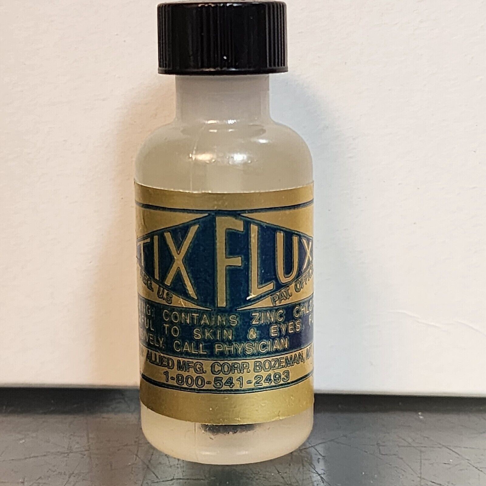 Tix Flux - Plastic Bottle - 1/2 ounce  14.8mL  For Soldering Allied Manufacture