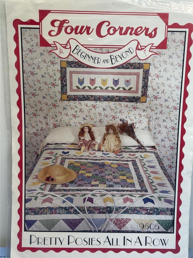 FOUR CORNERS DESIGNS Quilt Pattern - BEGINNER AND BEYOND - 74" x 74" & 18"x42"
