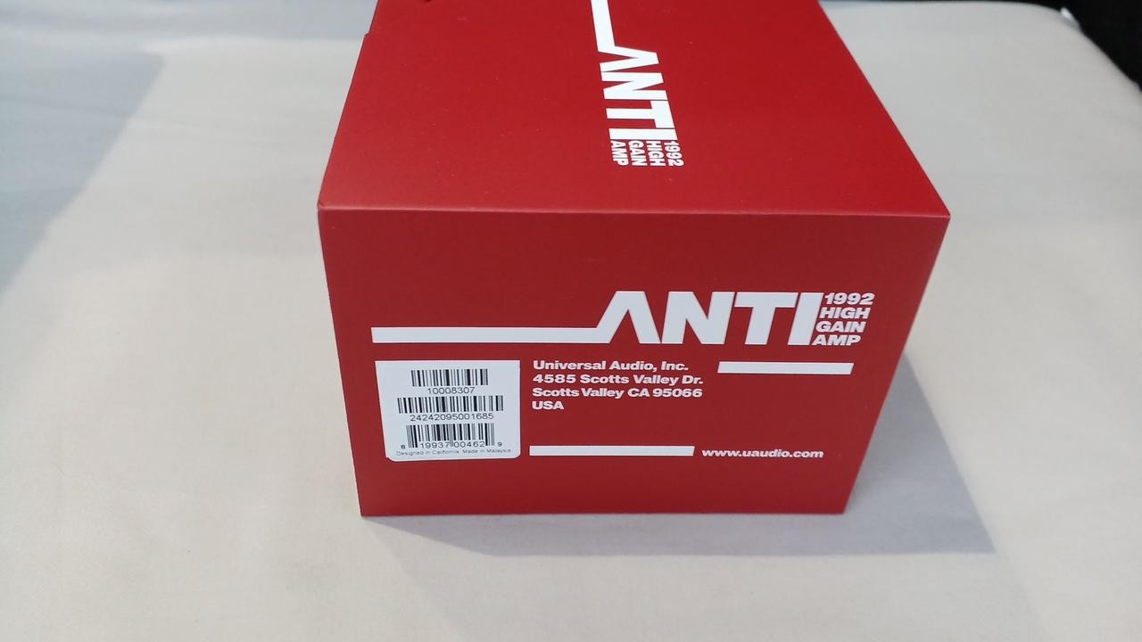 UNIVERSAL AUDIO UAFX ANTI 1992 HIGH GAIN effector