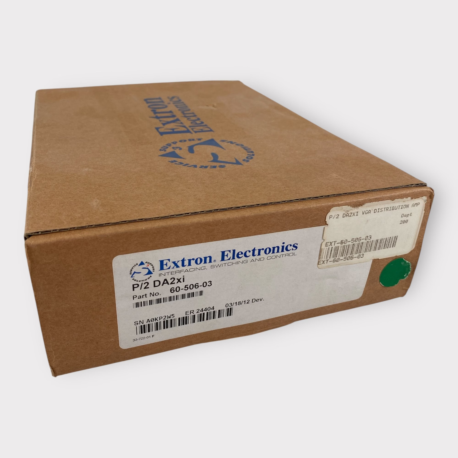Extron P/2 DA2xi Two Output Distribution Amplifier (60-506-03) **New-Open Box**