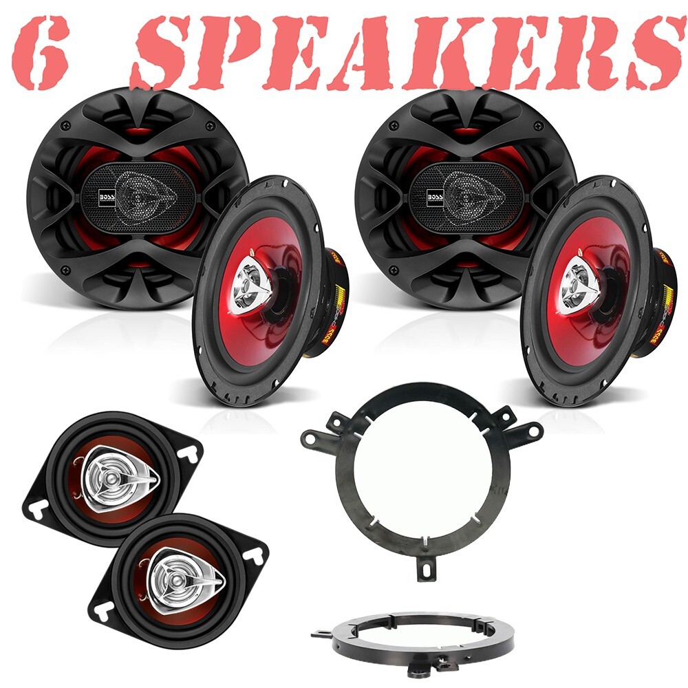 Front/Rear Doors & Dash BOSS Speakers Package for 1993-1998 Jeep Grand Cherokee