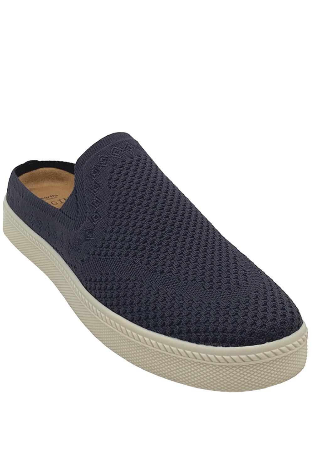 Earth Origins Embroidered Knit Mules Zilly Navy