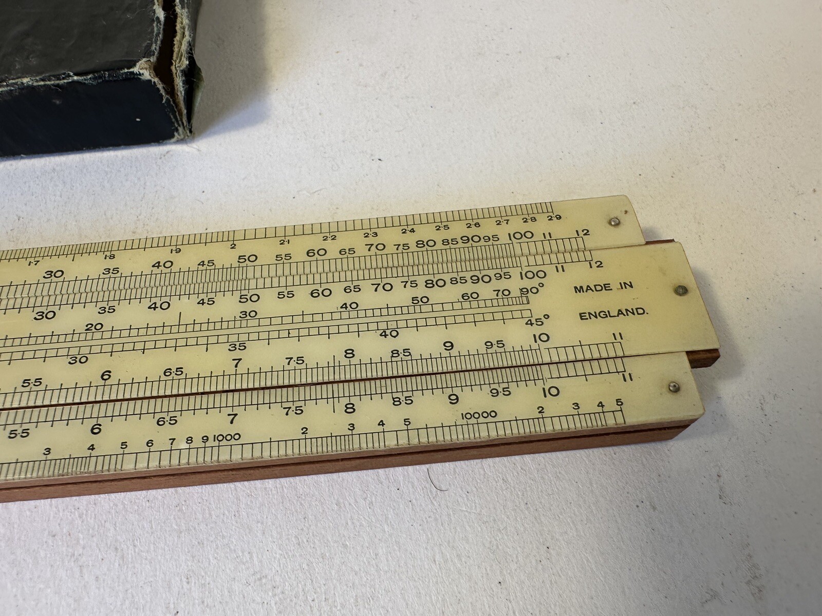 UNIQUE UNIVERSAL SLIDE RULE in ORIGINAL CASE DRAWING INSTRUMENT