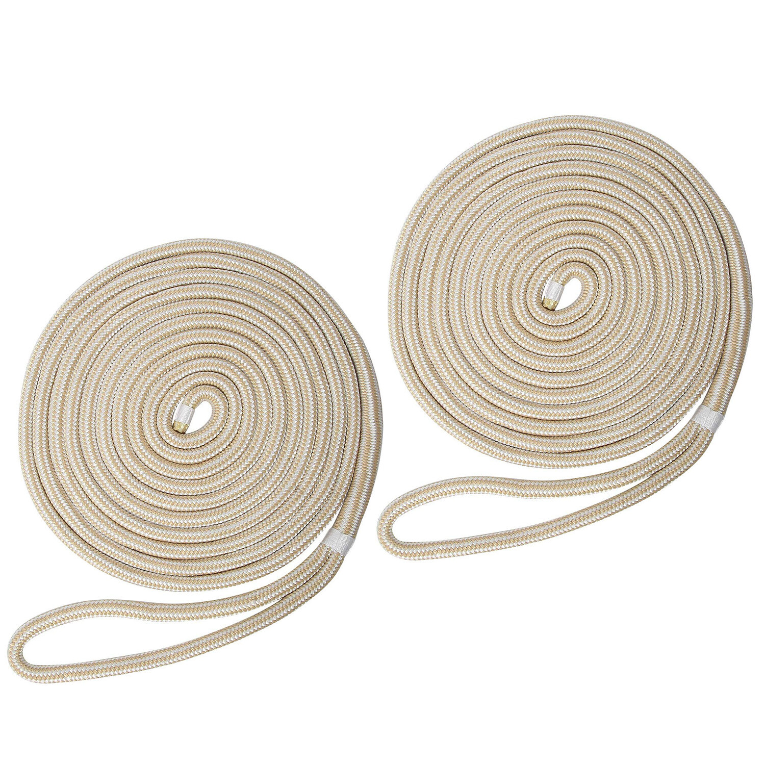 2 Pack of Anchor Rope 5/8”x 30' Double Braid Nylon Rope Boat Dock Line 7700 lbs.
