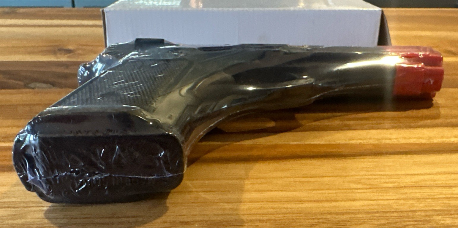 7" Black Rubber Training Pistol Non-Lethal Law Enforcement Practice Replica 7in