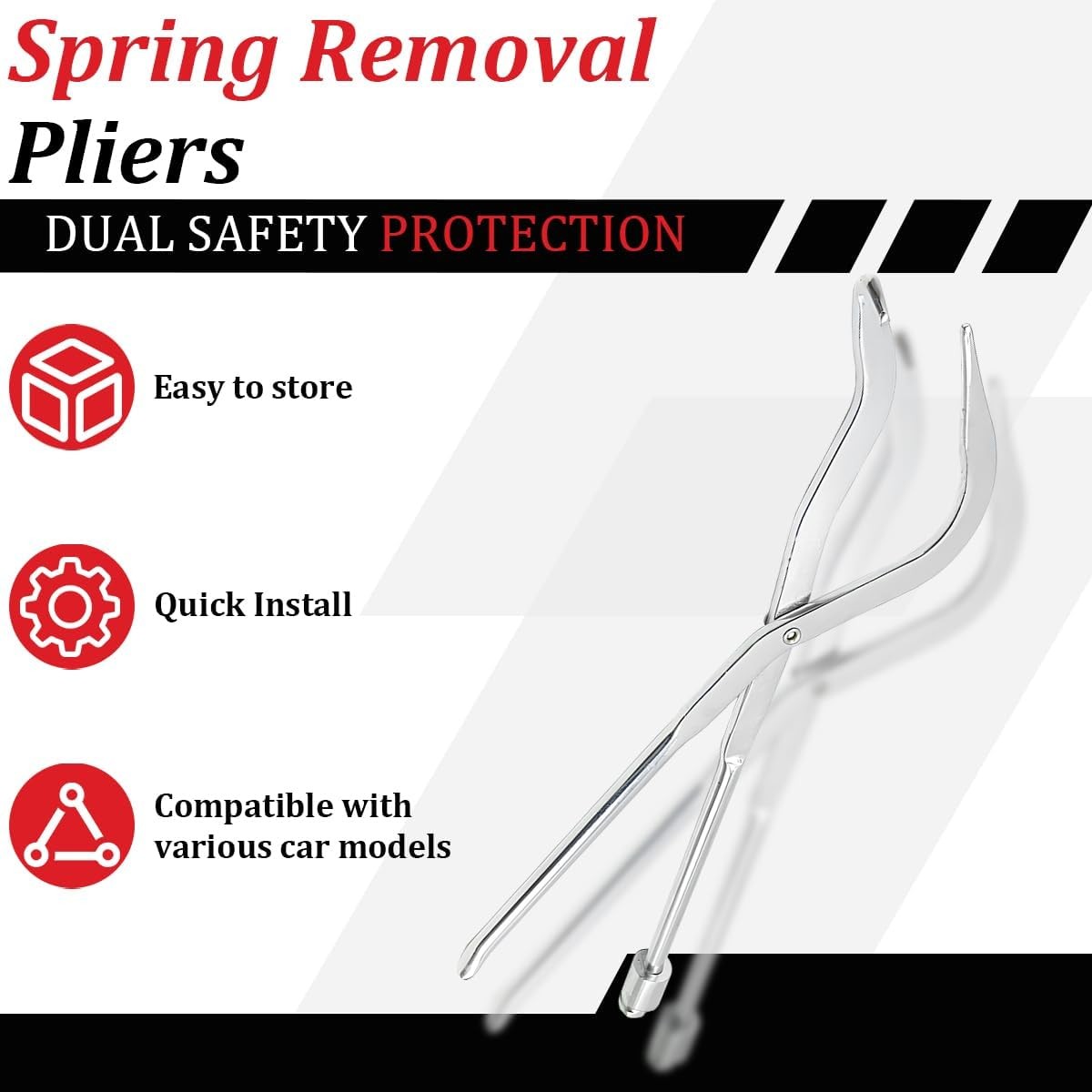 Drum Brake Return Spring Dual-End Pliers Removal and Installation Tool