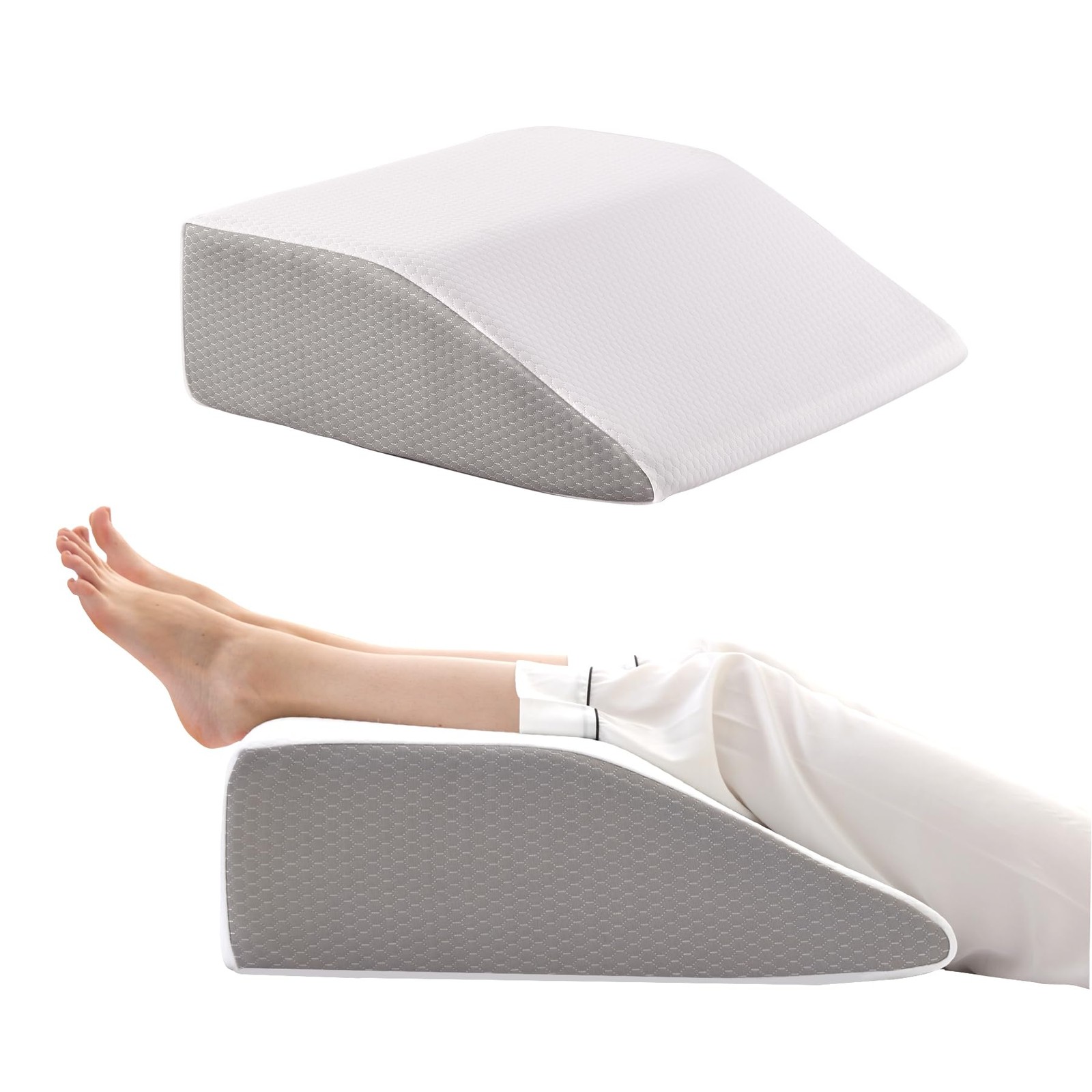 Leg Elevation Pillows, Leg Pillows for Sleeping, Cooling Gel Memory Foam Top,...