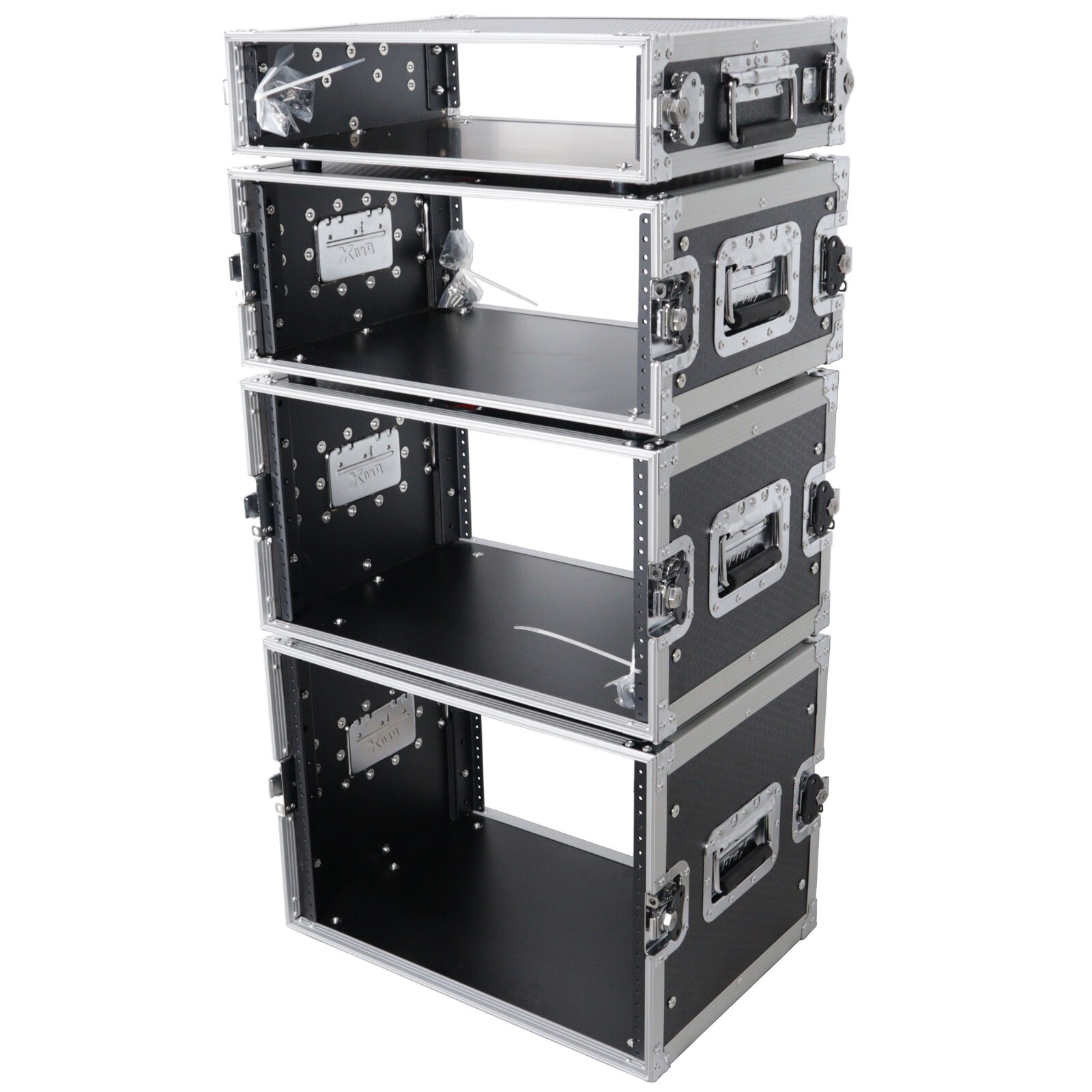 ProX X-4UE 4 Space ATA Rack Road Case 14" deep DJ Effects Case by Prox