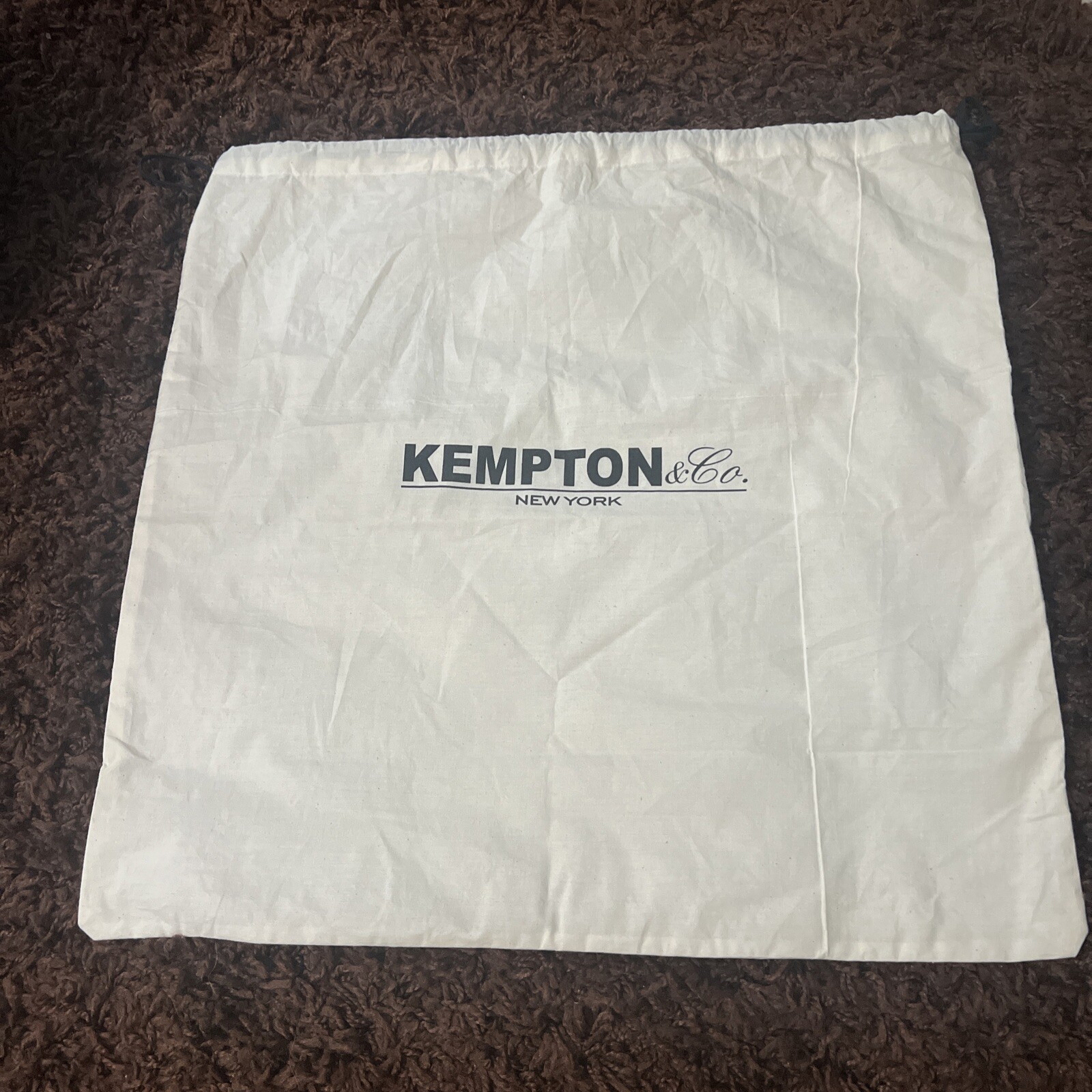 Kempton & Co Cloth Dust bag With Drawstring 20.5” X 21”