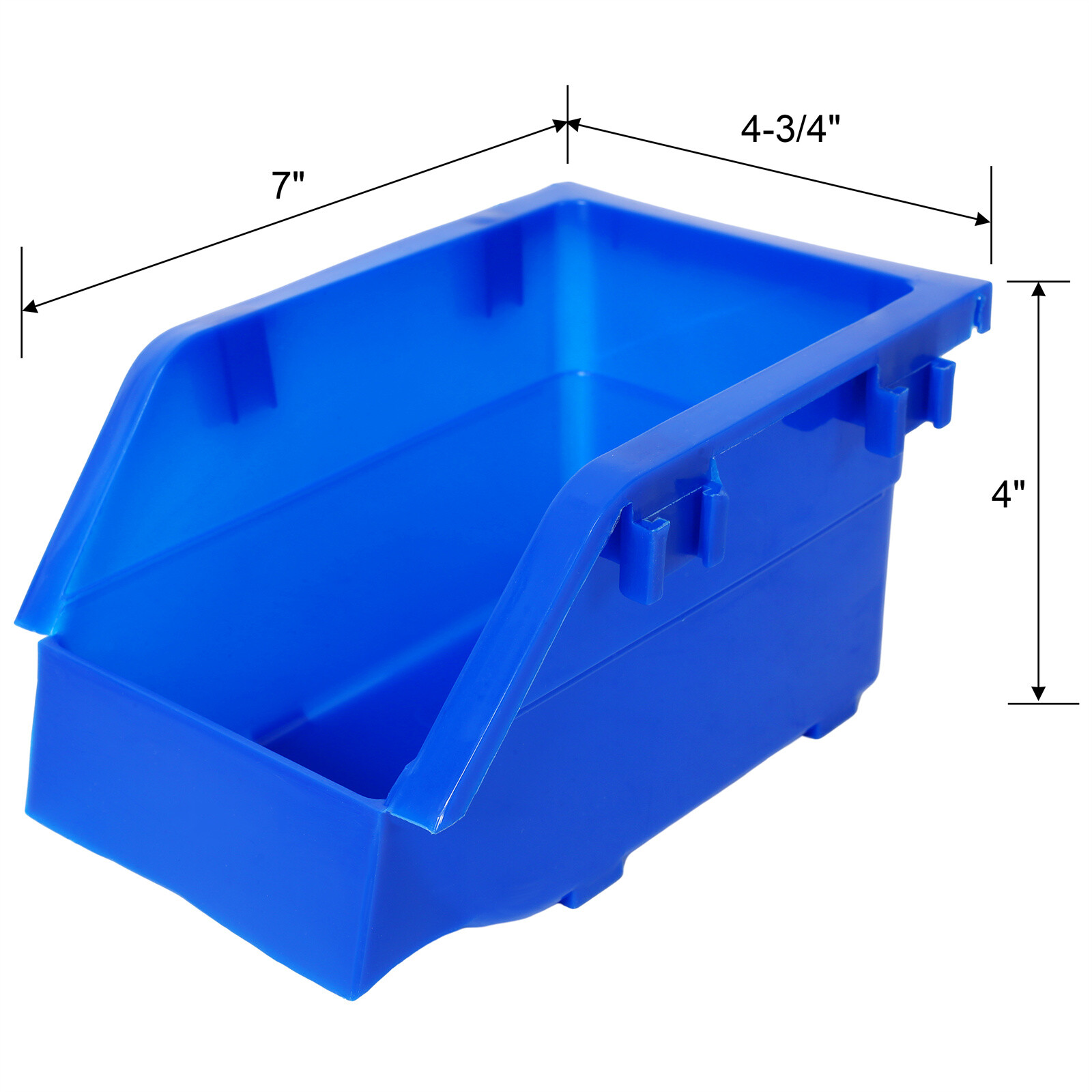 6-Tier Dual-Sided Rolling Bin Rack 350lbs Capacity Includes 60pcs Organizer Bins