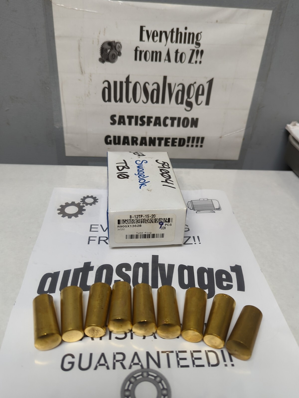 SWAGELOK,B-12TP-15-20,BRASS HEAT EXCHANGER TUBES BOX OF 9 NOS