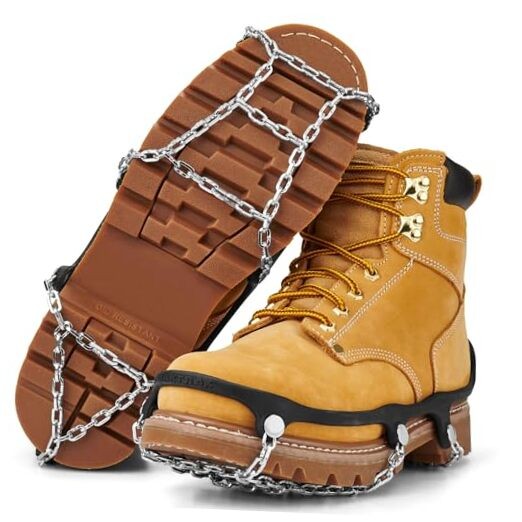 Traction Chains for Walking on Ice and Snow (Pair) Large