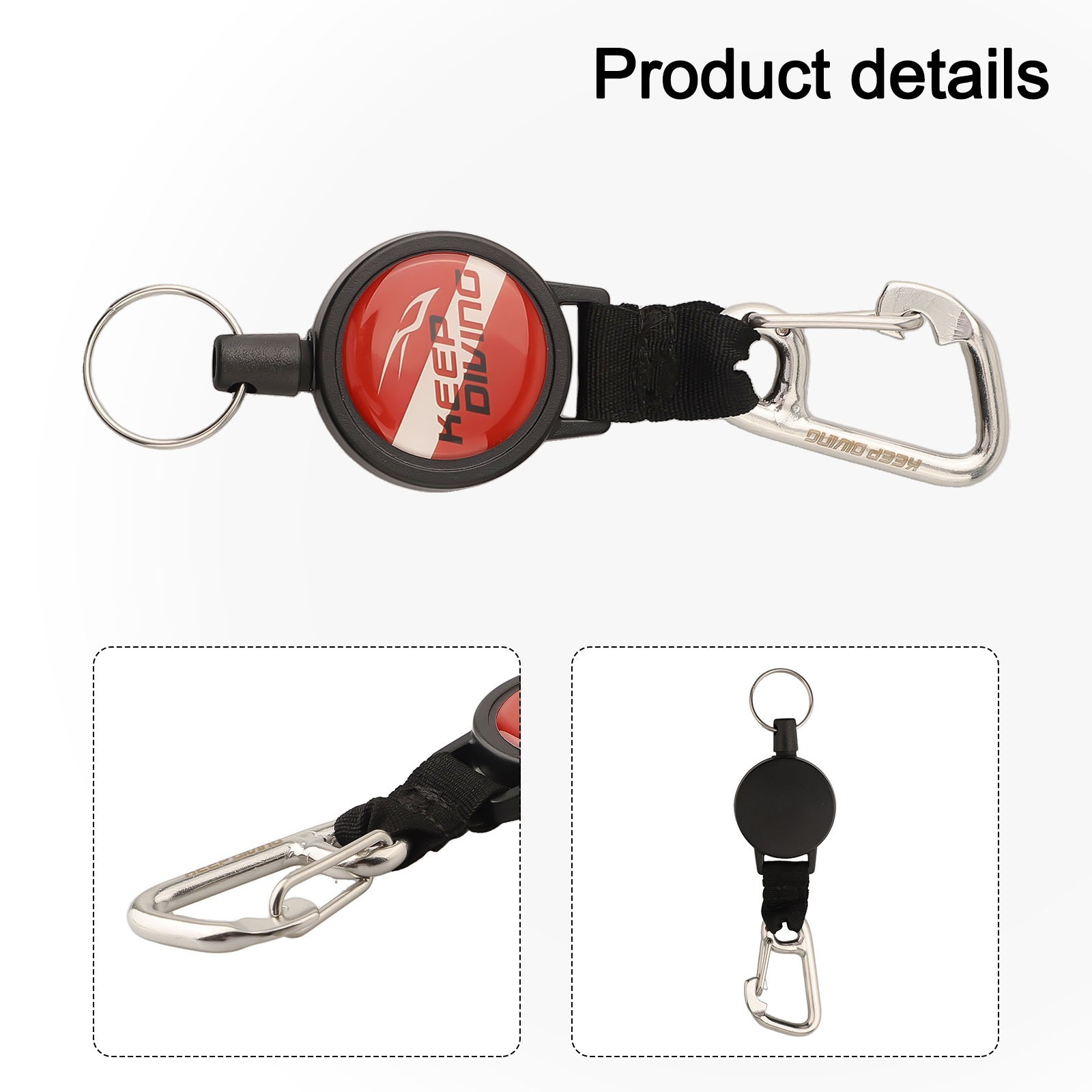 Key Chain Strap Adjustable Diving Telescopic for miss Rope