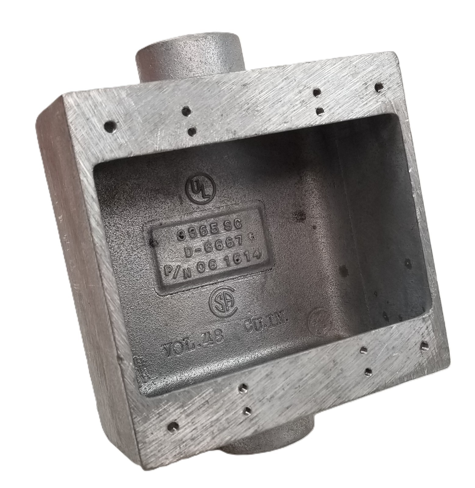 Killark 2-FDC-3 2-Gang Electrical Box 1" FDC Type Cast Box Aluminum NEW