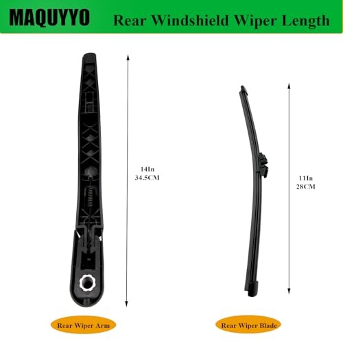 Rear Windshield Wiper Arm Blade Set Replacement for Ford Escape 2013-2021,