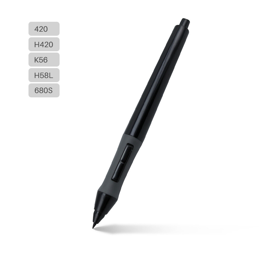 Huion Professional Graphics Drawing Tablet Pen Battery Stylus P68 Black US Ship