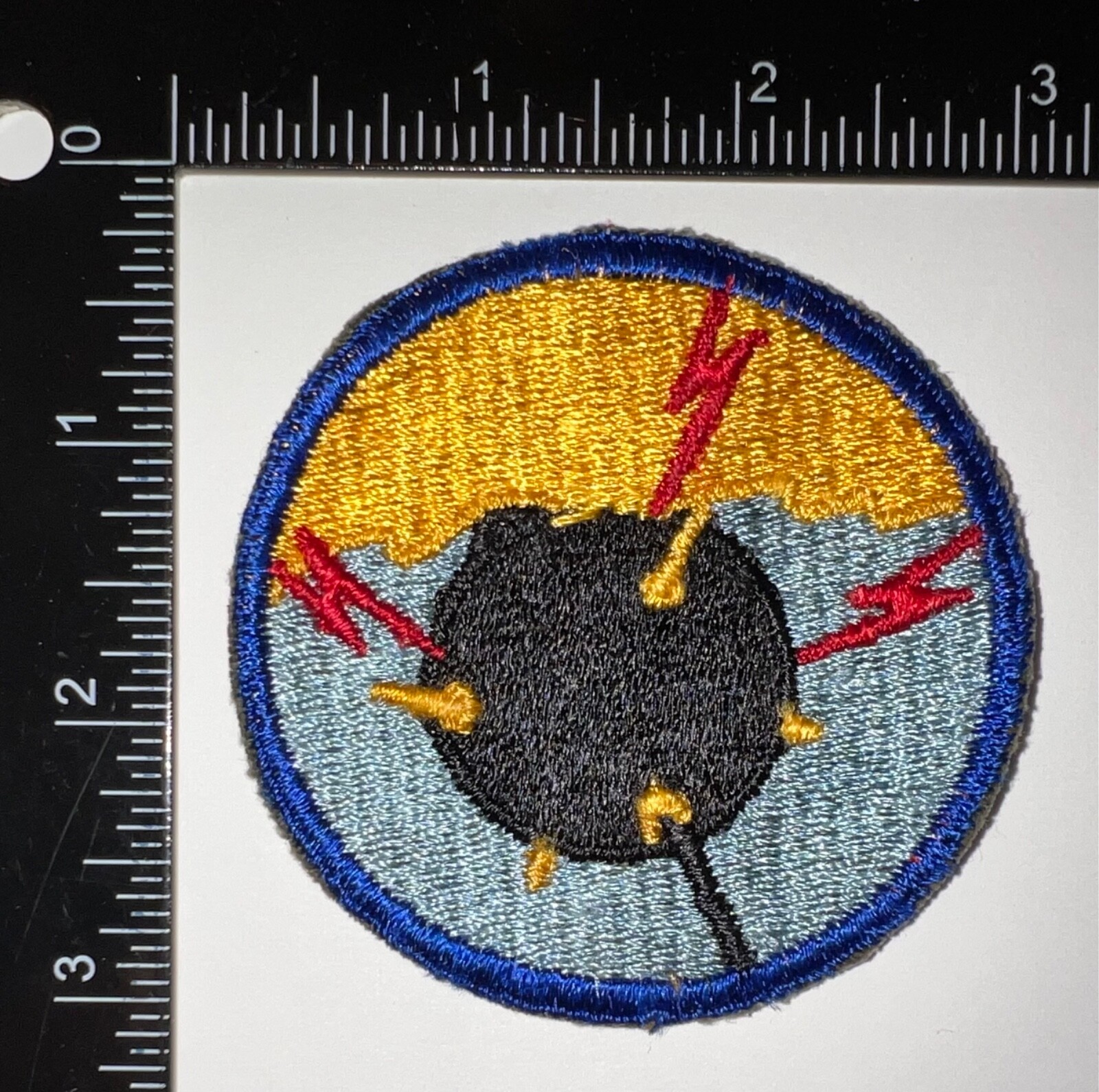 WWII USN US Navy Minesweeper Orange Sky Variation Patch