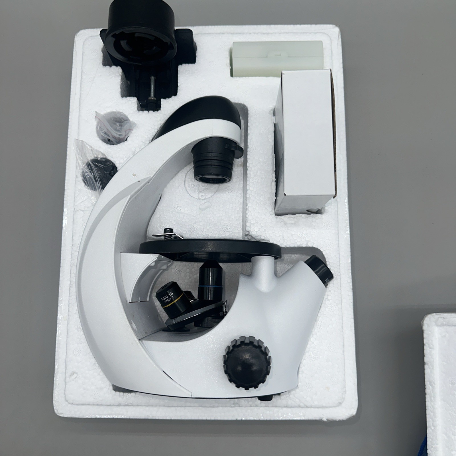 TELMU DX 1606 Inverter Microscope 4x 10X 20X Inverted Objective Lens 40 X –320X