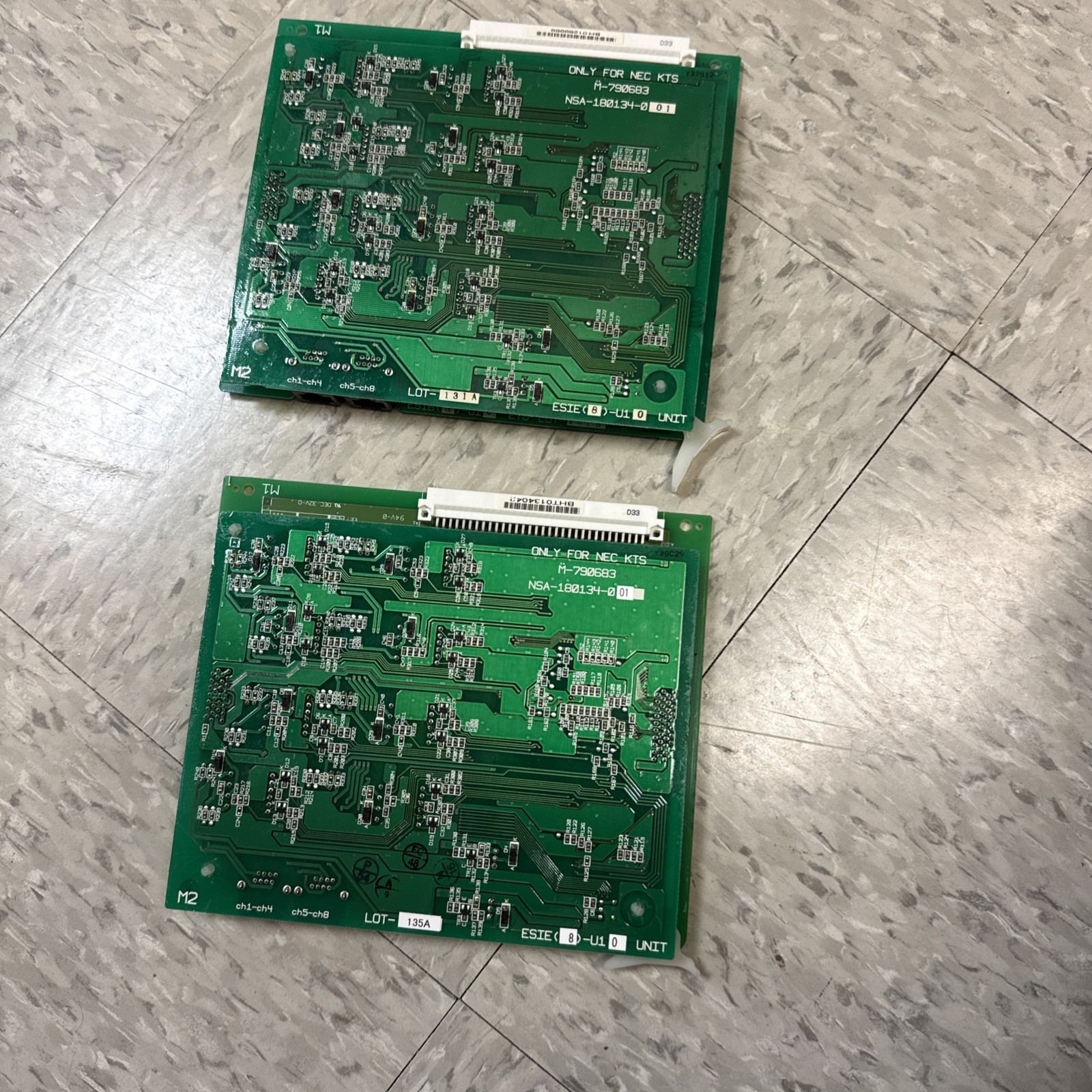 Lot of 2 NEC Electra Lite 192 Boards M-790683 – Working Pull – Clean