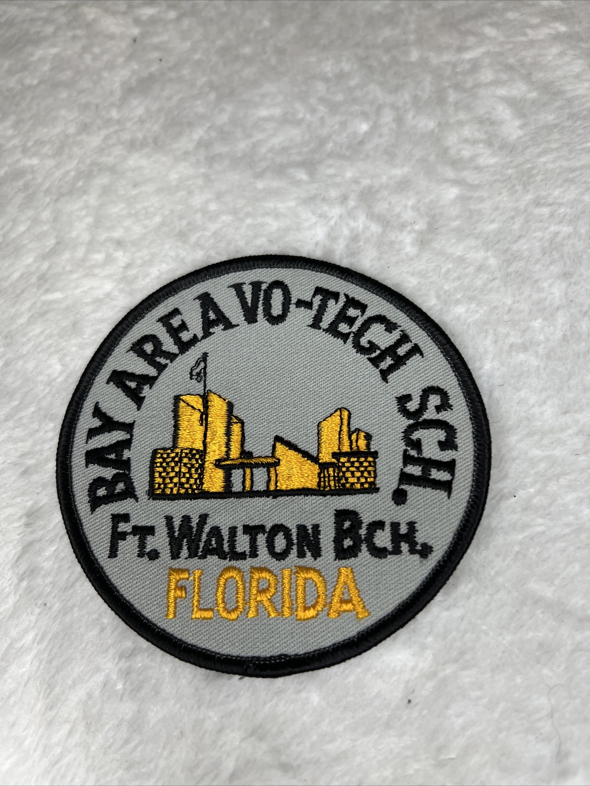 Bay Area Vo-tech School Fort Walton Beach Florida Patch Vintage 4x4”
