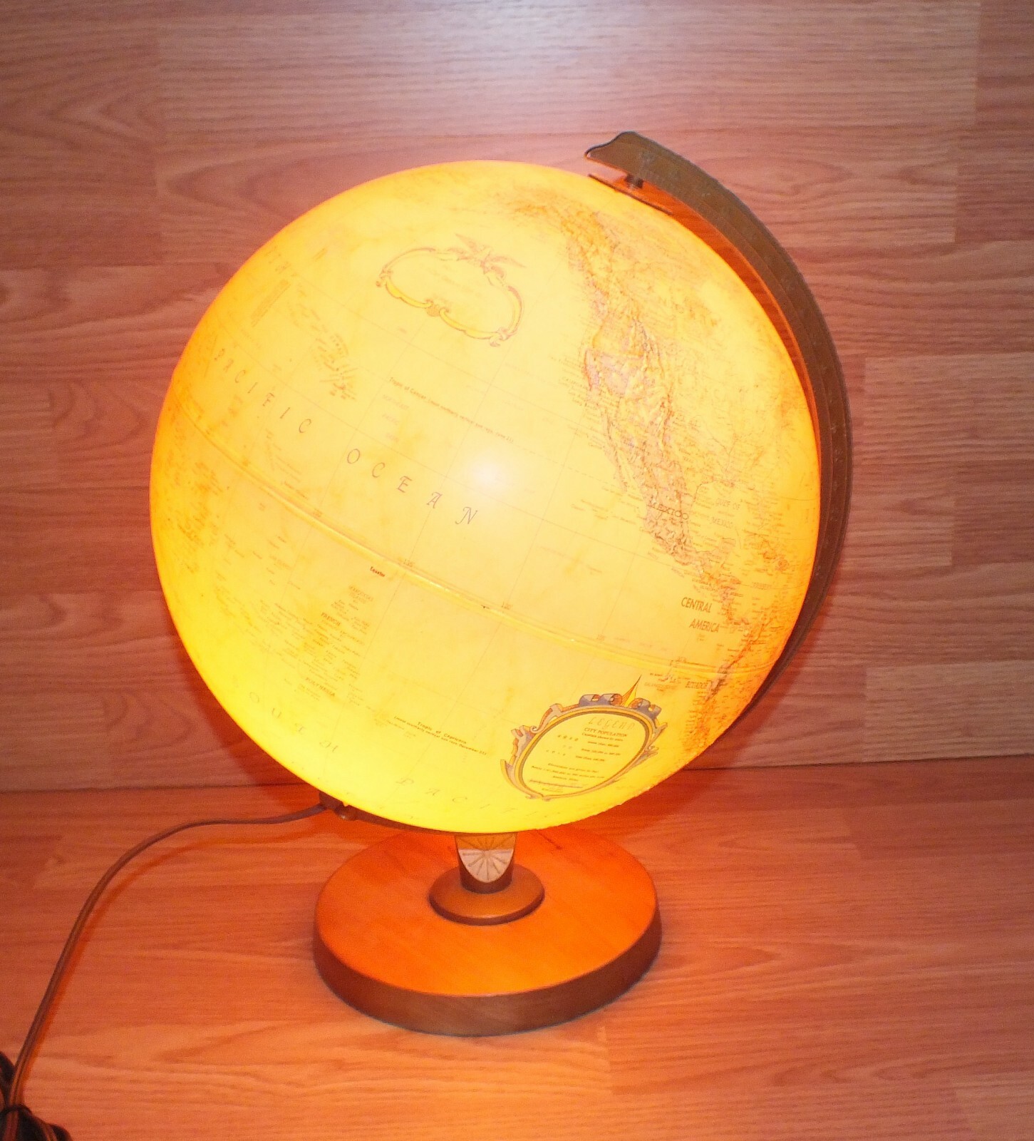 Replogle 12" Diameter World Premiere Series Electric Light Up Wired Globe