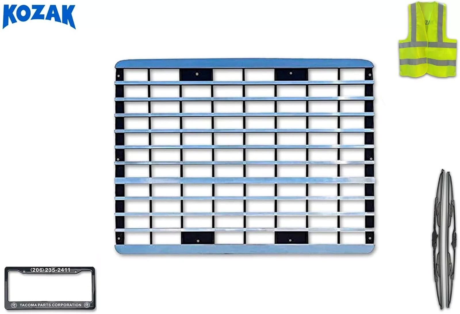 Compatible with Mack CH 1993-2003 CHN 2004-2007 CHU 2008+ Chrome Grille #6MF576M