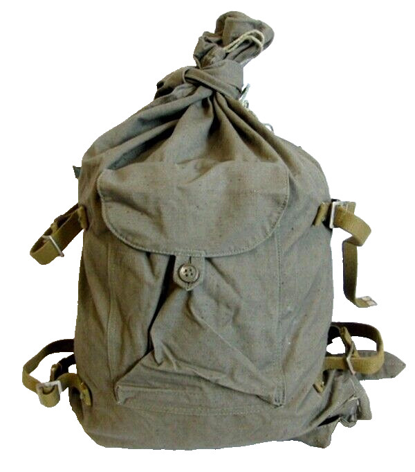 Vintage Soviet Duffle Bag Veshmeshok Canvas Backpack Army Civilian USSR