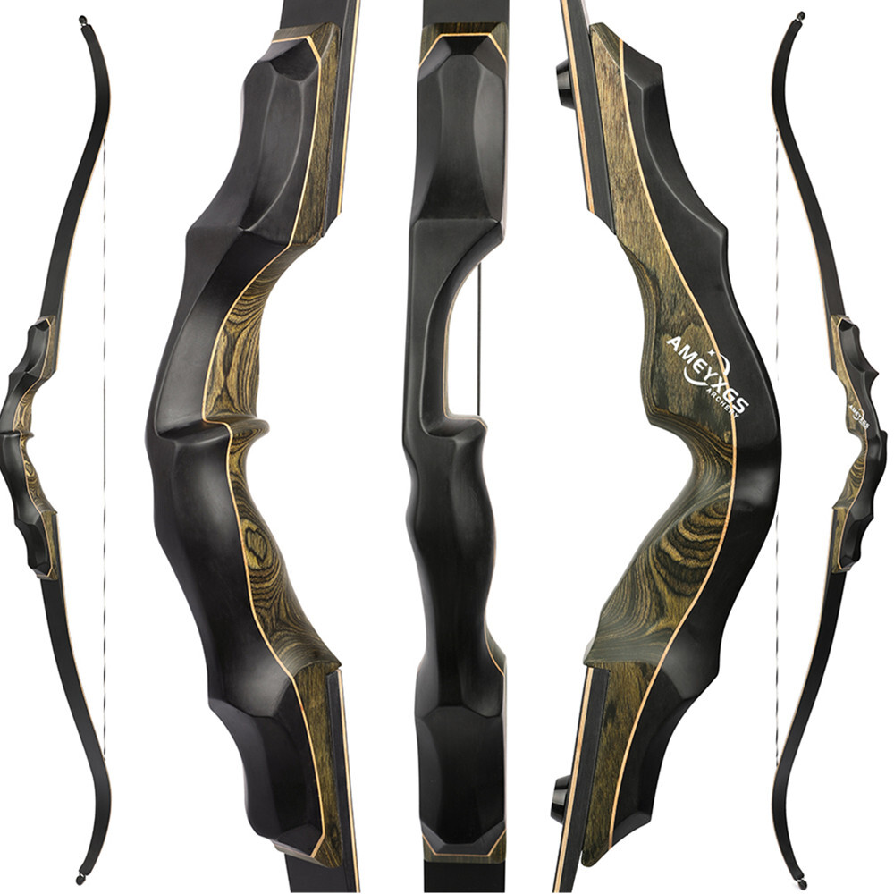 62" Takedown Recurve Bow 20-60lbs Limb Wooden Riser Archery American Bow Hunting