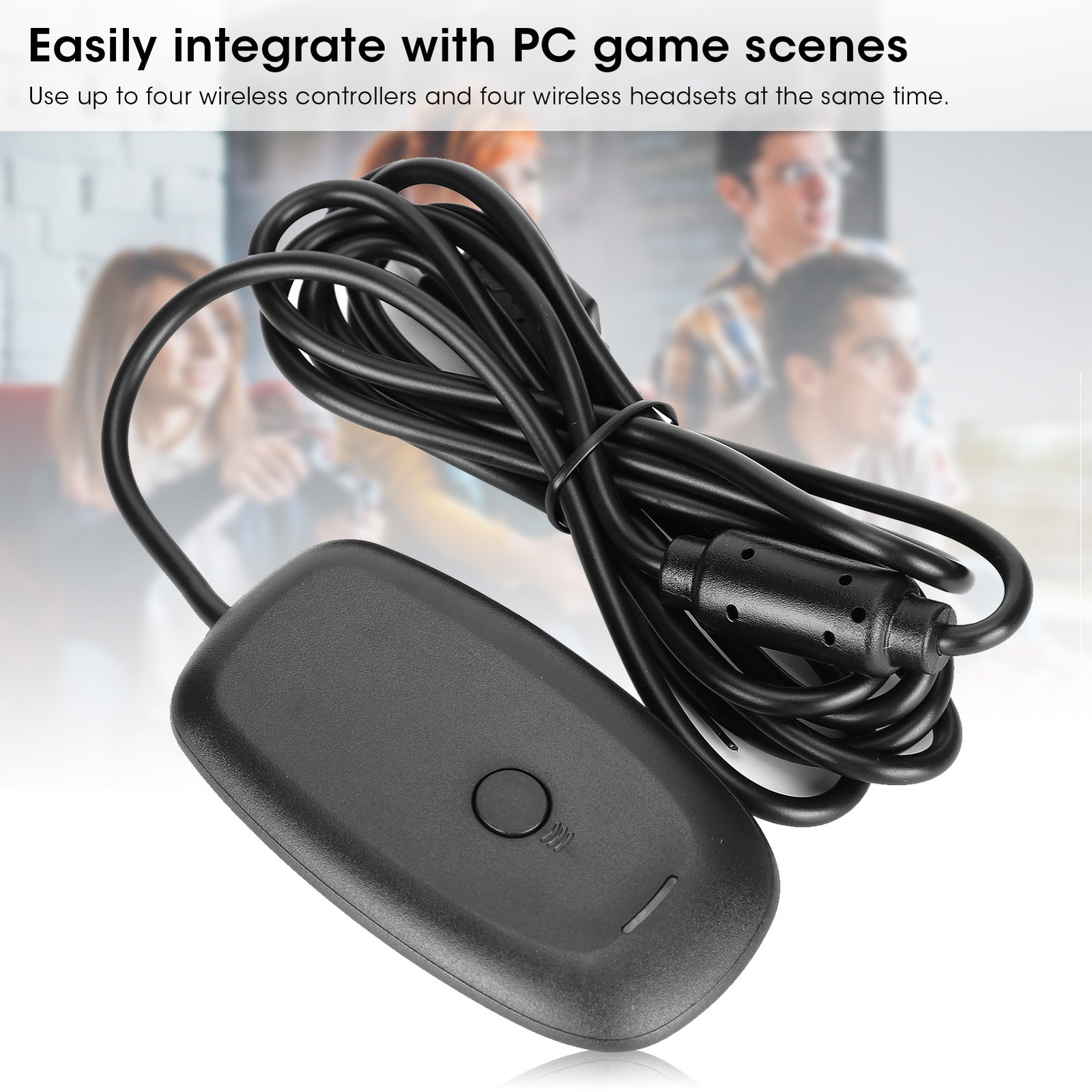 For 360 receiver USB Black PC Wireless Controller Gaming Receiver Adapter