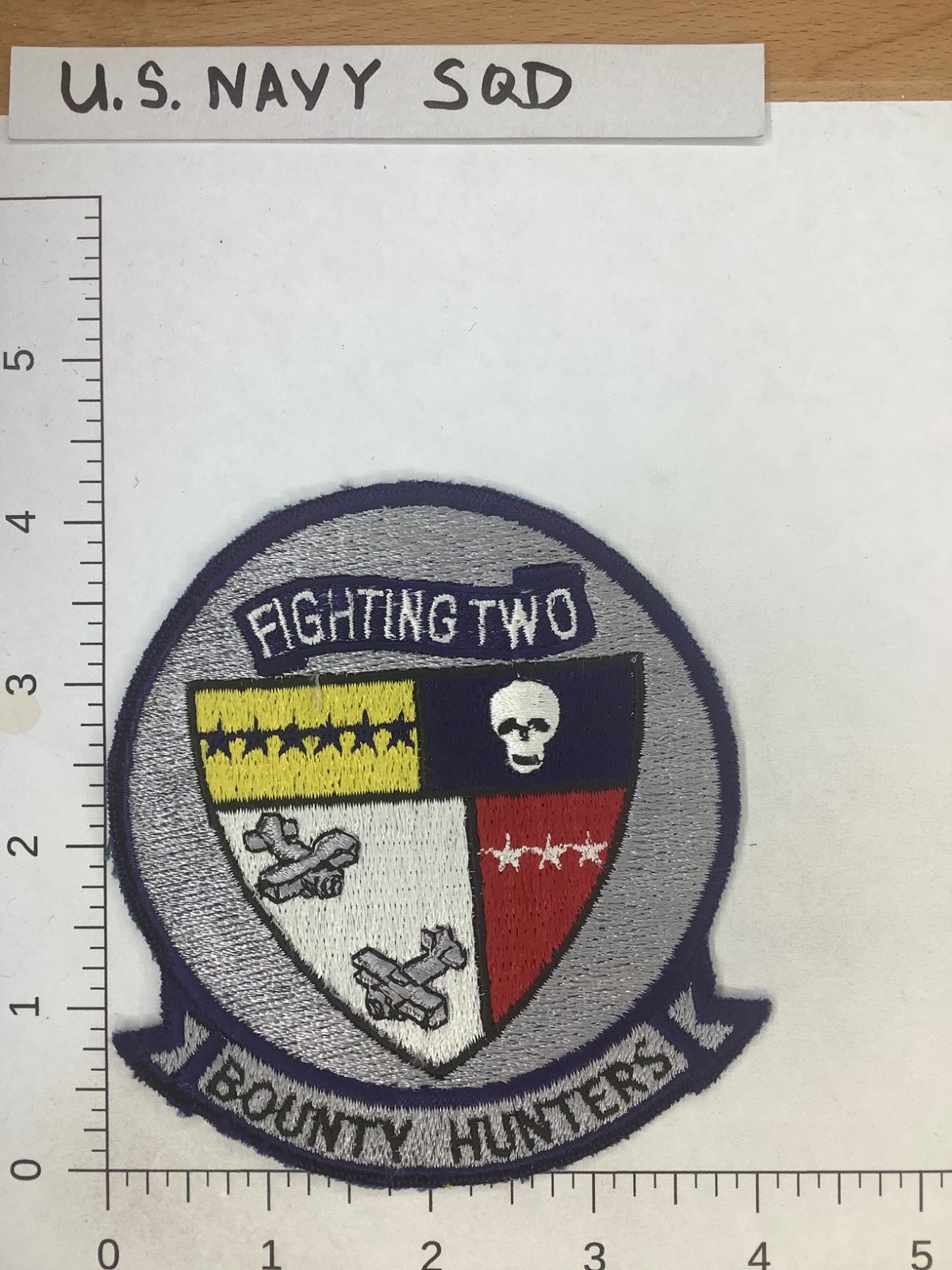 US MAVY  FIGHTING 2 BOUNTY HUNTERS SQUADRON PATCH