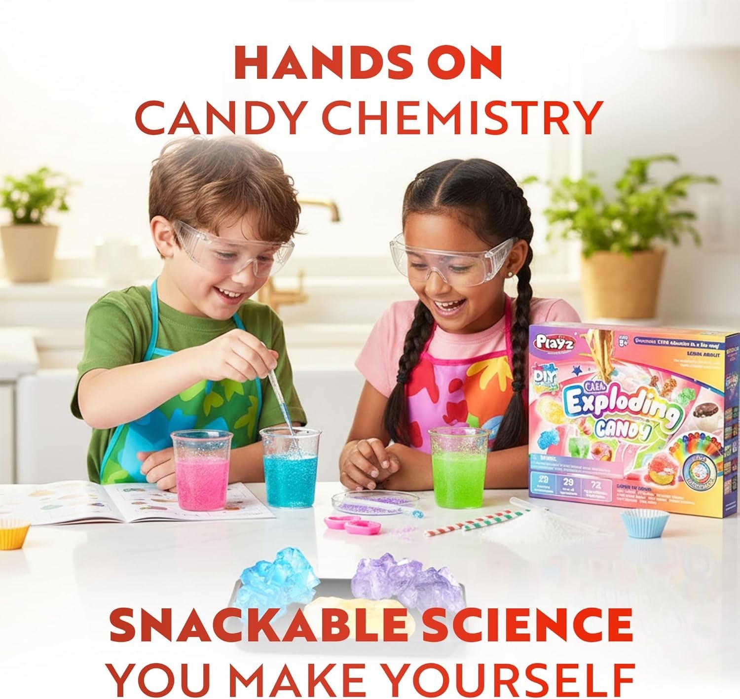 Edible Exploding Candy Science Kit for Kids 8-12