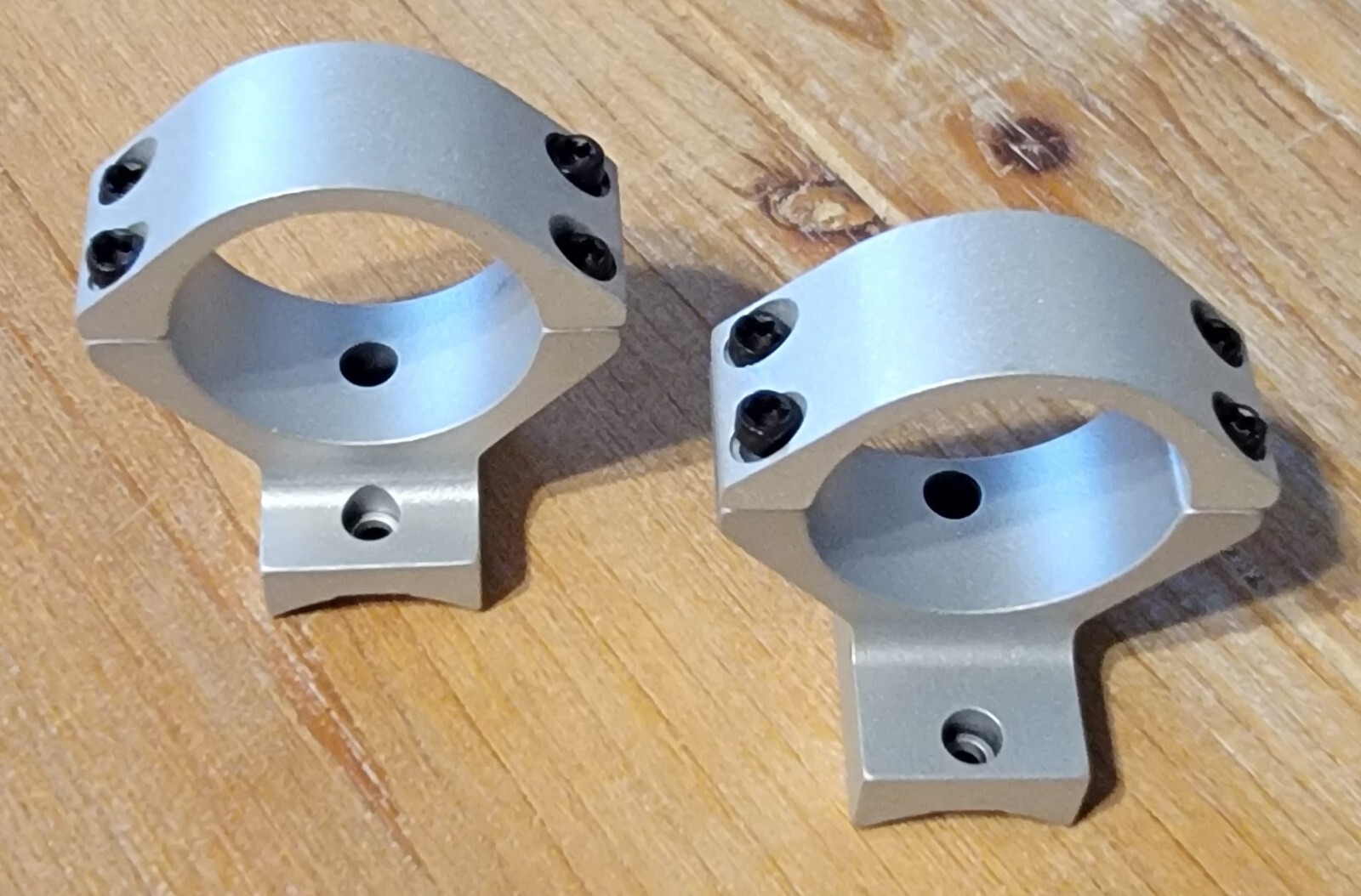 Talley Lightweight 2 Piece Scopemount w/ Integral 30mm Rings - Silver, Low