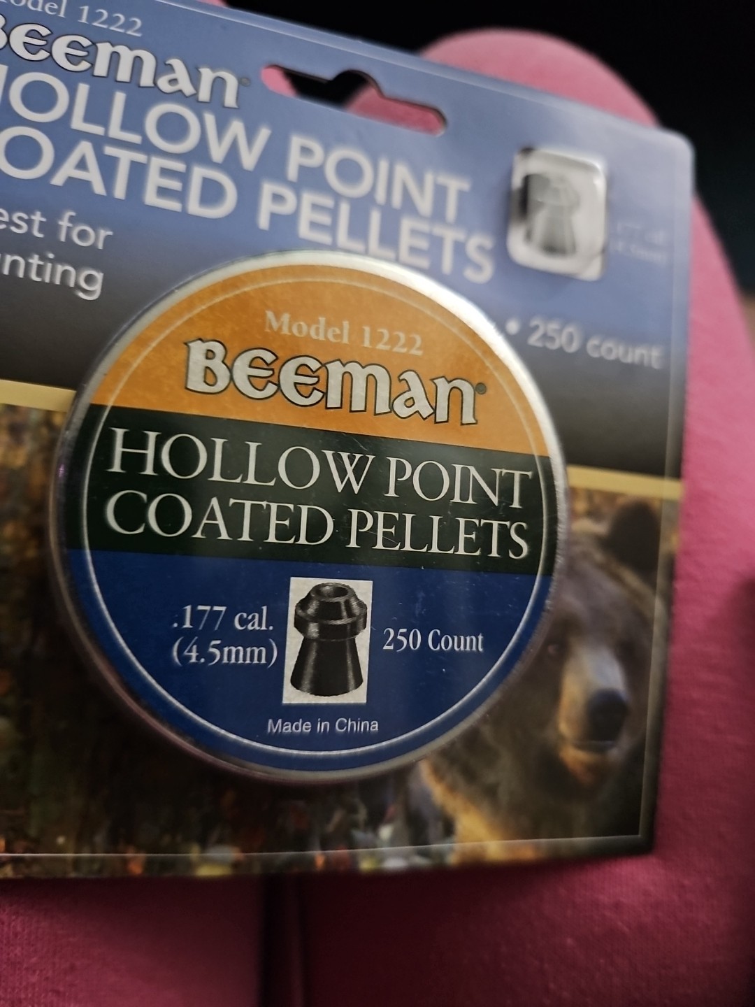 Beeman .177 cal (4.5mm) Hollow Point Pellets (250 count Total Model 1222