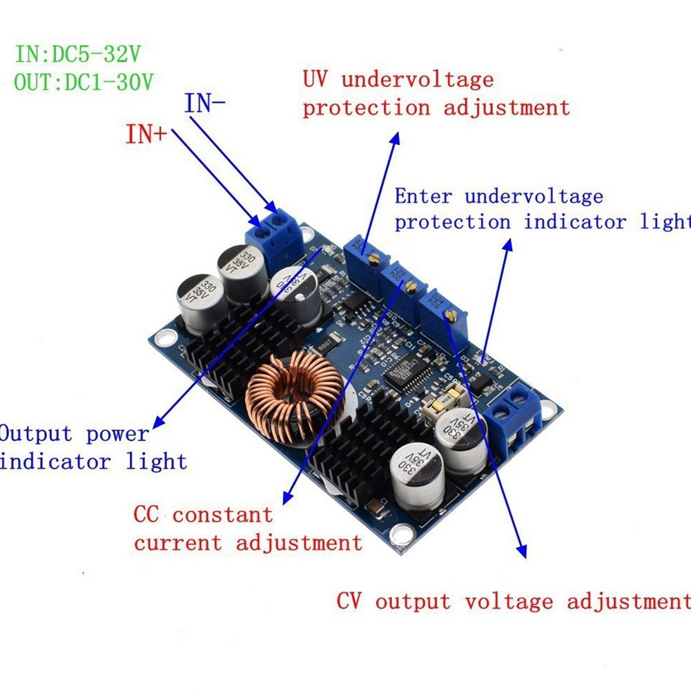 Automatic Voltage Regulation Low Ripple Output 5-32V Input Range Compact Design