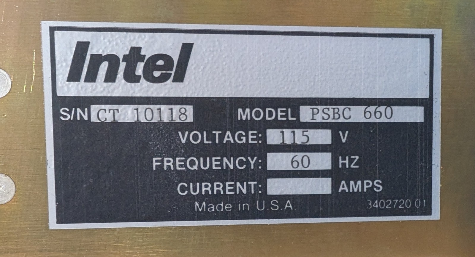 Intel SBC660 Chassis