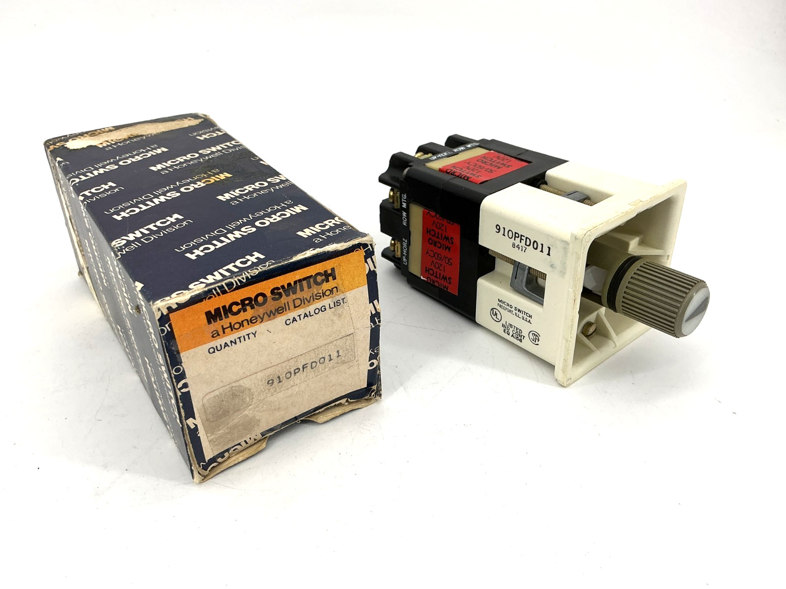New Honeywell Micro Switch 910PFD011 Selector Switch Coil 120V 50/60HZ