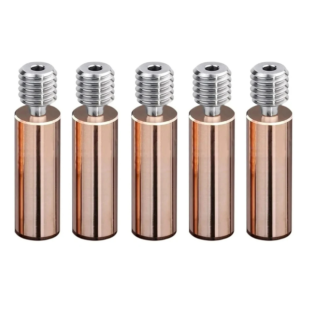 5PCS Updated Hotend Heat Break For FLSUN SR Q5 3D Printer Throat Copper Titanium