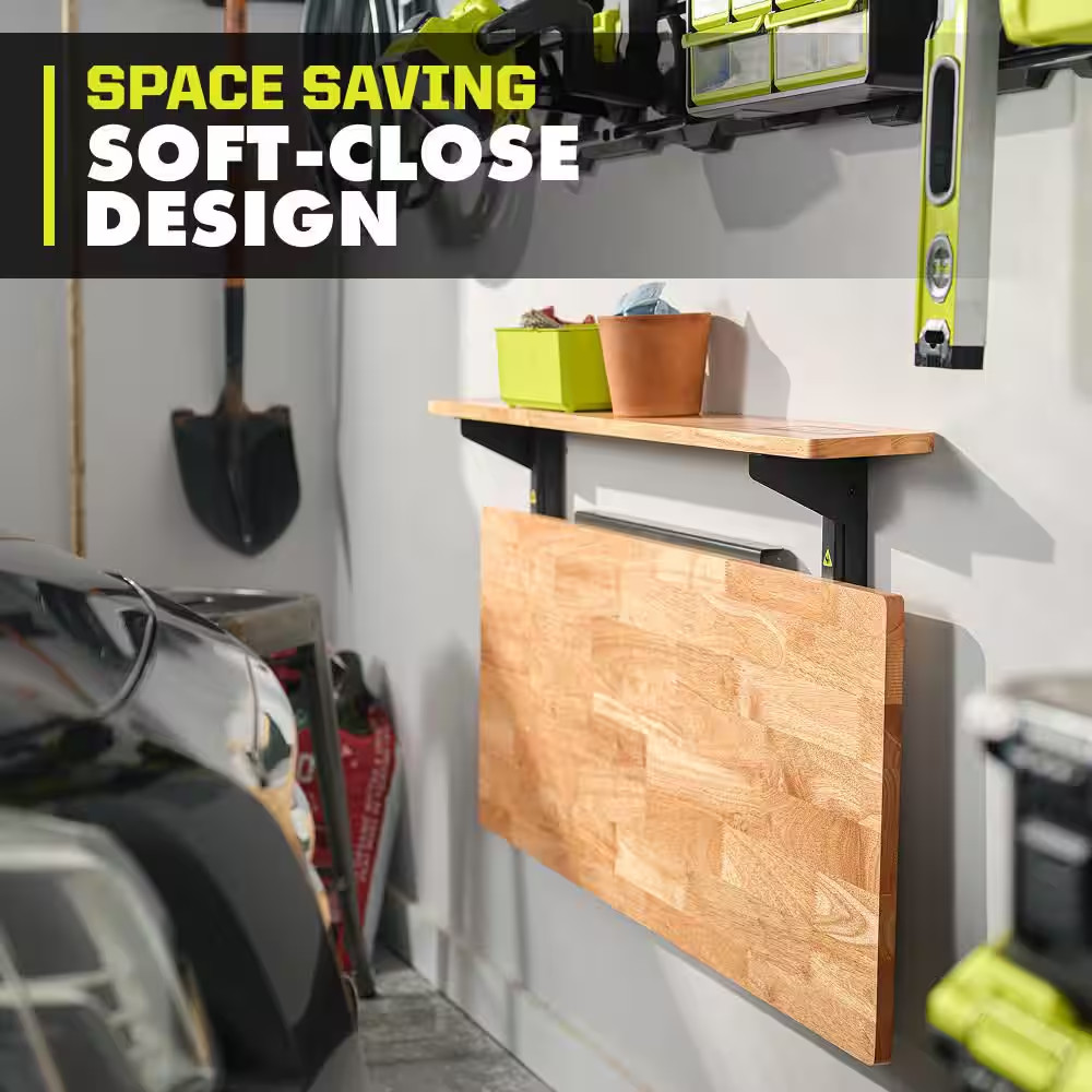 RYOBI Stowaway Wall Mounted Folding Workbench Table