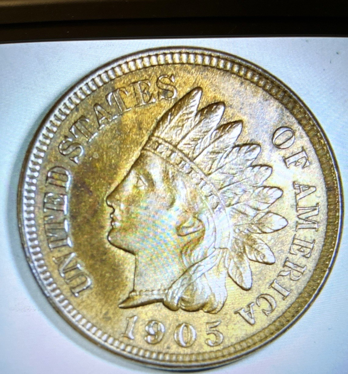 1905 INDIAN HEAD  penny cent GEMBU NICE RB  ORIGINAL LUSTER